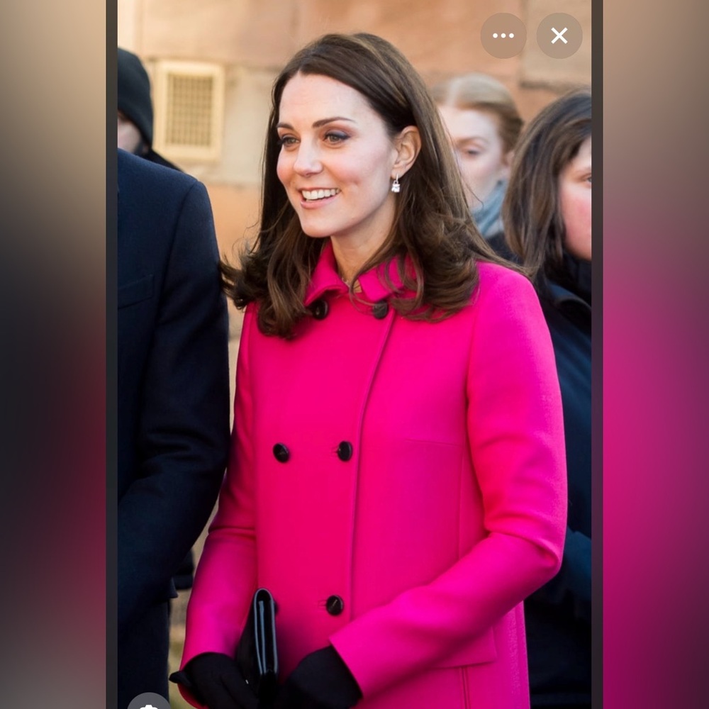 Pink pea coat Calvin Klein